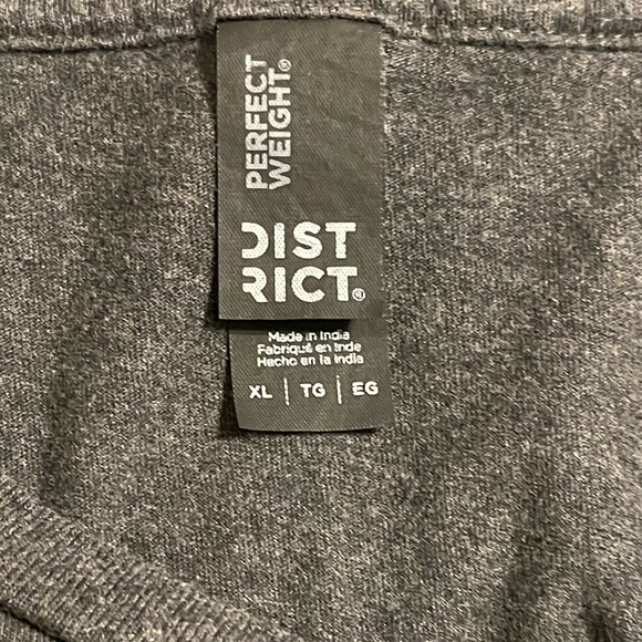 District Perfect Weight Tee XL Sunshine Mixed With A Little Hurricane Gray - Picture 3 of 4